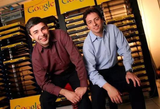 谷歌创始人拉里·佩奇和谢尔盖·布林